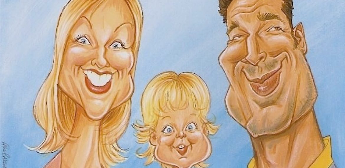 Christening Gift Caricatures