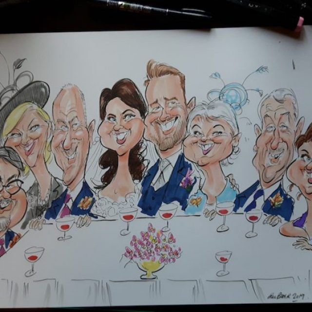 COLOUR TOP TABLE CARICATURES