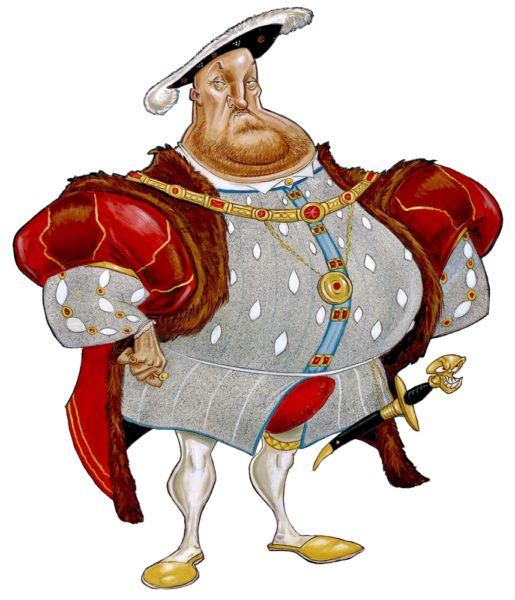 Caricature of Henri the VIII